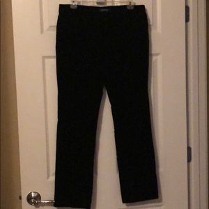 Lauren Black Velour Dress Jean Style Slacks